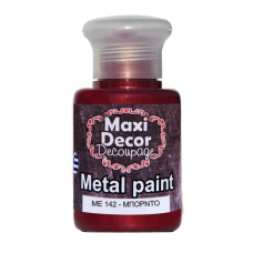 Ακρυλικό Μεταλλικό Χρώμα 60ml Maxi Decor Μπορντώ ΜE142_ME142060